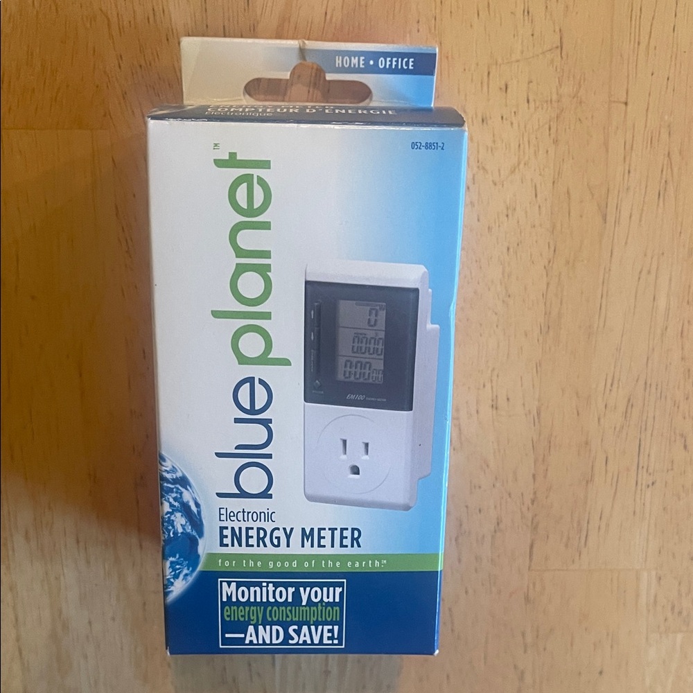 Blu Planet Electronic Energy Meter - White